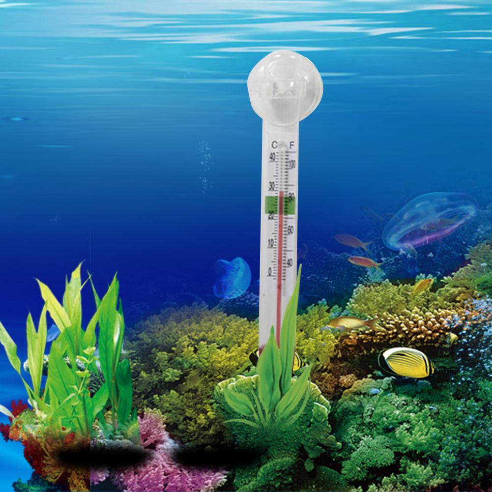 Aquarium Thermometer - 10.5cm Floating Temperature Gauge Vertical Small