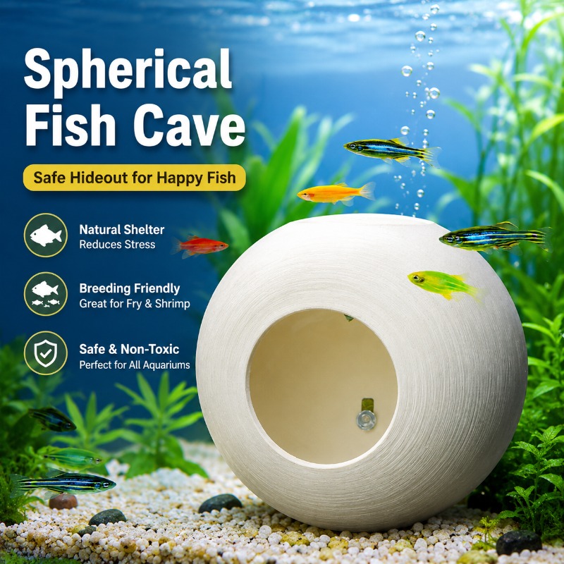 Aquarium Fish Parrot - Aquarium Creative Ornament 3D Printed Spherical