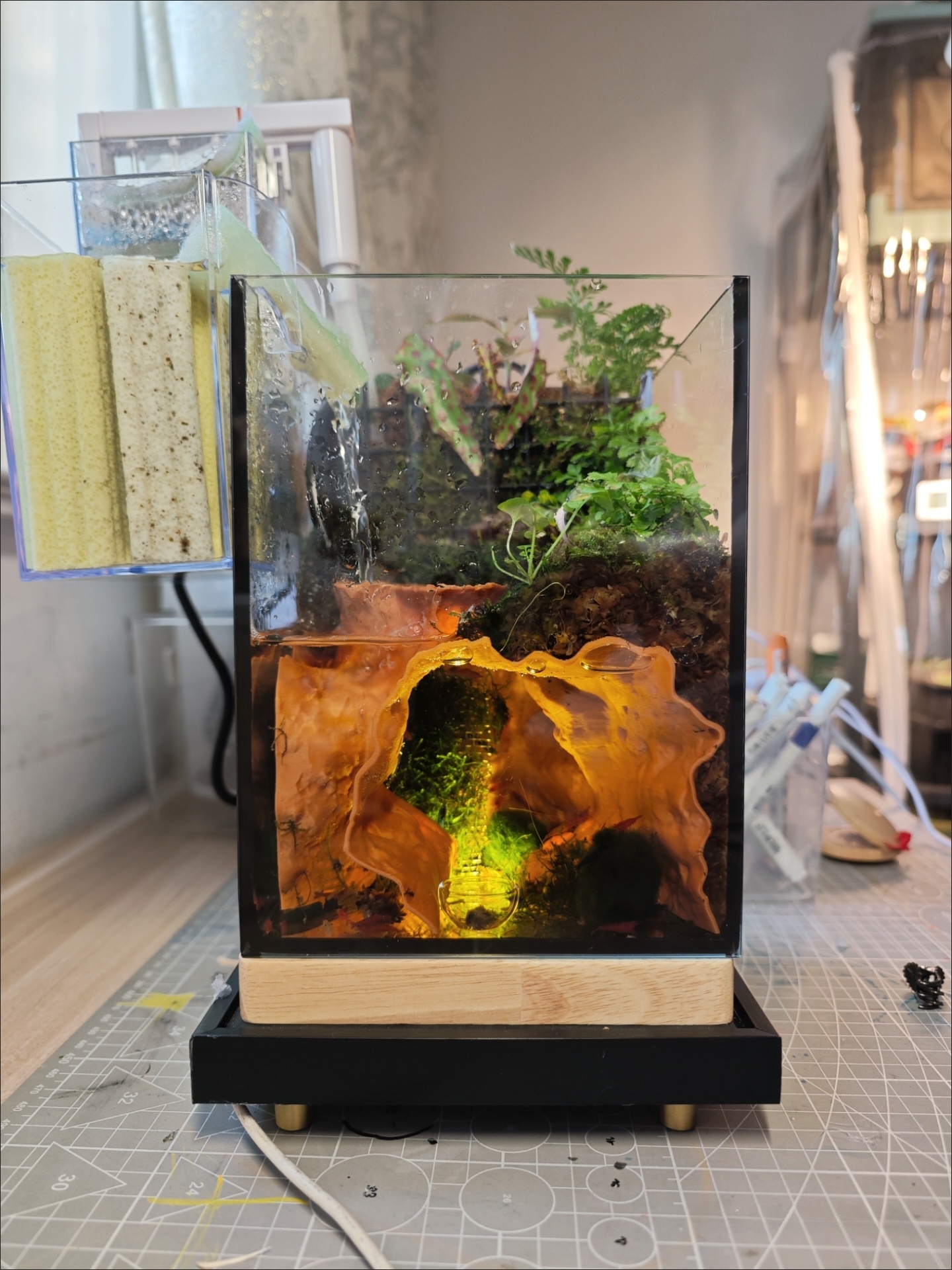 Aquarium Fish Hideout - Aquarium Landscape Decoration Cave Hideout for
