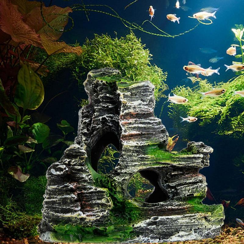 Aquarium Fish Hideout - Aquarium Sandstone Decoration Fish Tank Landscaping