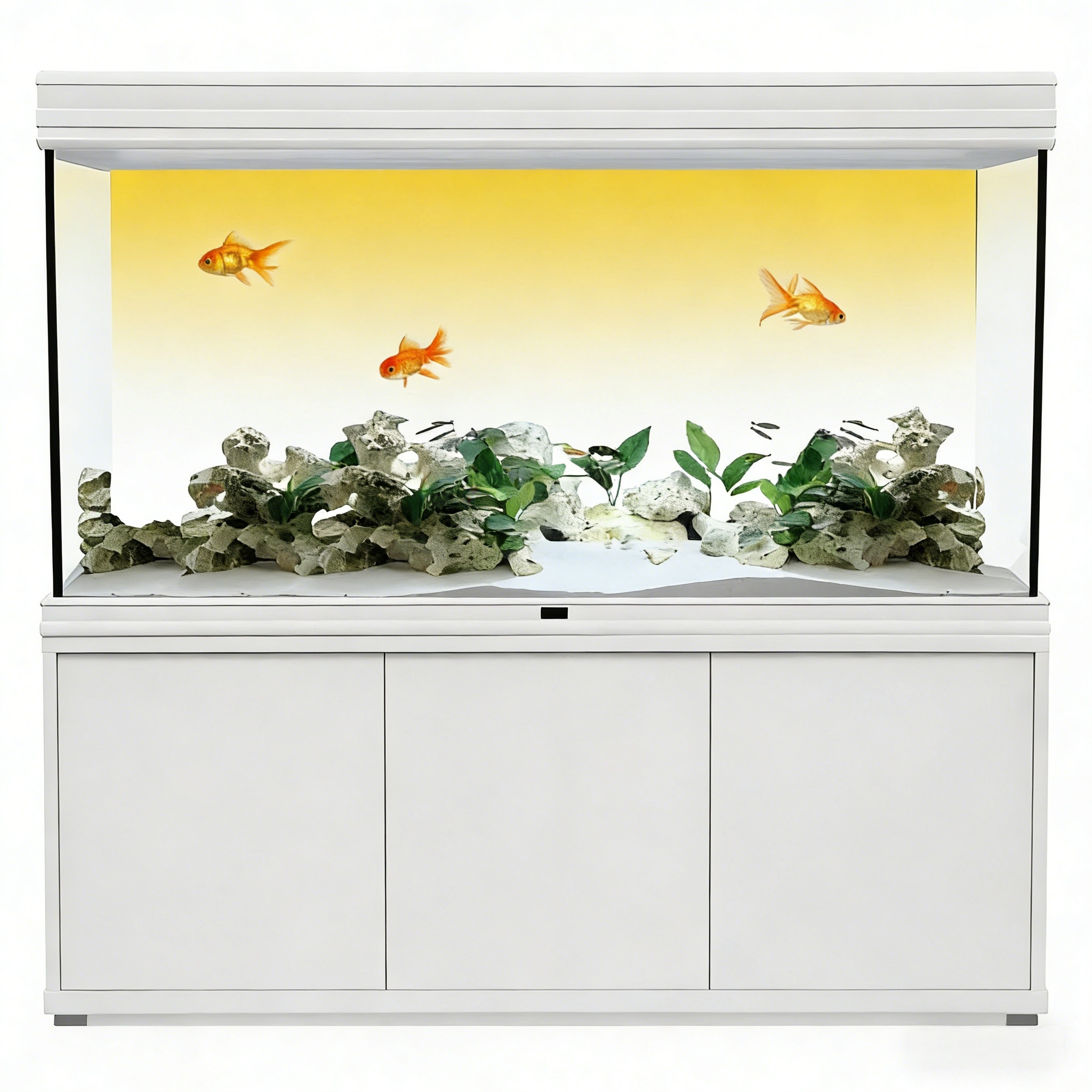 Yellow and white gradient，Fish - огляд і ціна Aquarium Fish Yellow