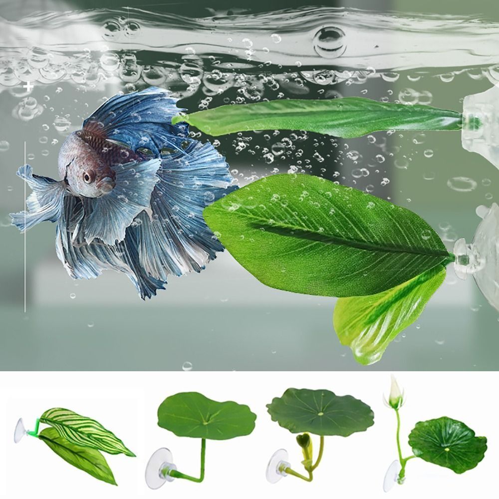 Plastic Betta Fish Rest Leaf S - огляд і ціна Aquarium Fish Hideout