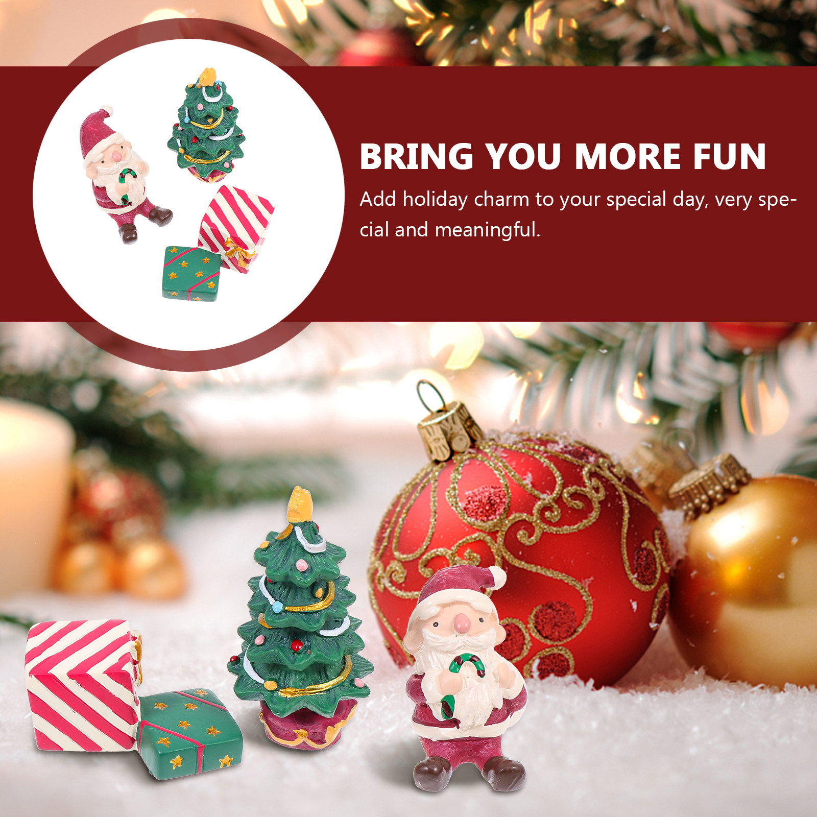 3Pcs Christmas Resin Desktop O - огляд і ціна Aquarium Fish Restaurant