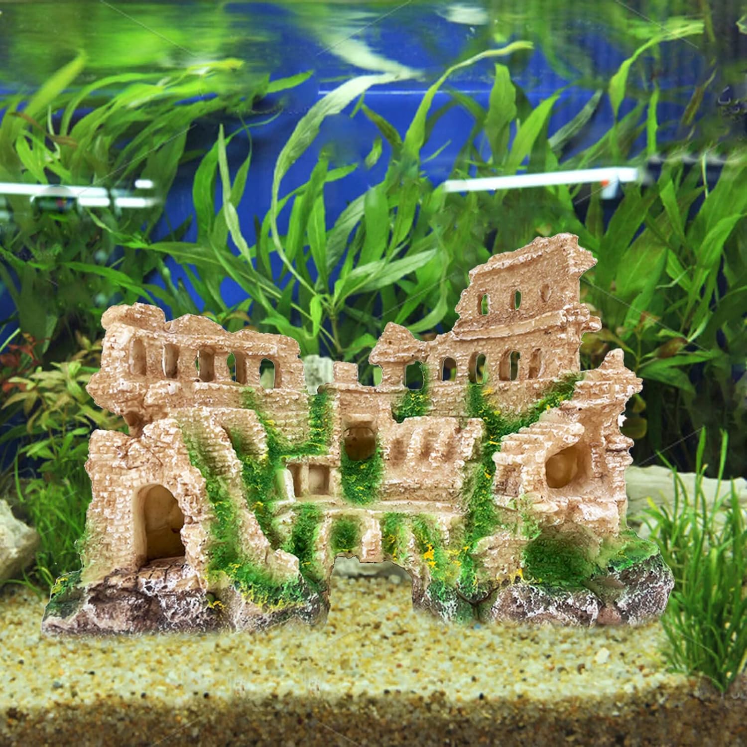 Antique Roman Column Ruin Aqua - огляд і ціна Aquarium Fish Hideout