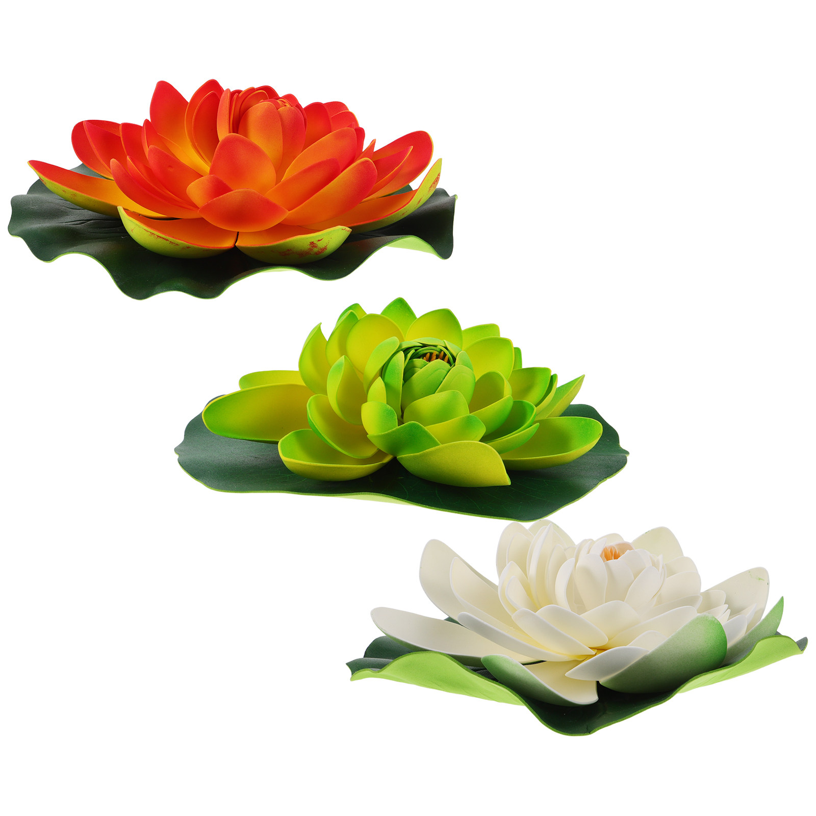3Pcs Artificial Floating Lotus - огляд і ціна Aquarium Fish Low Maintenance