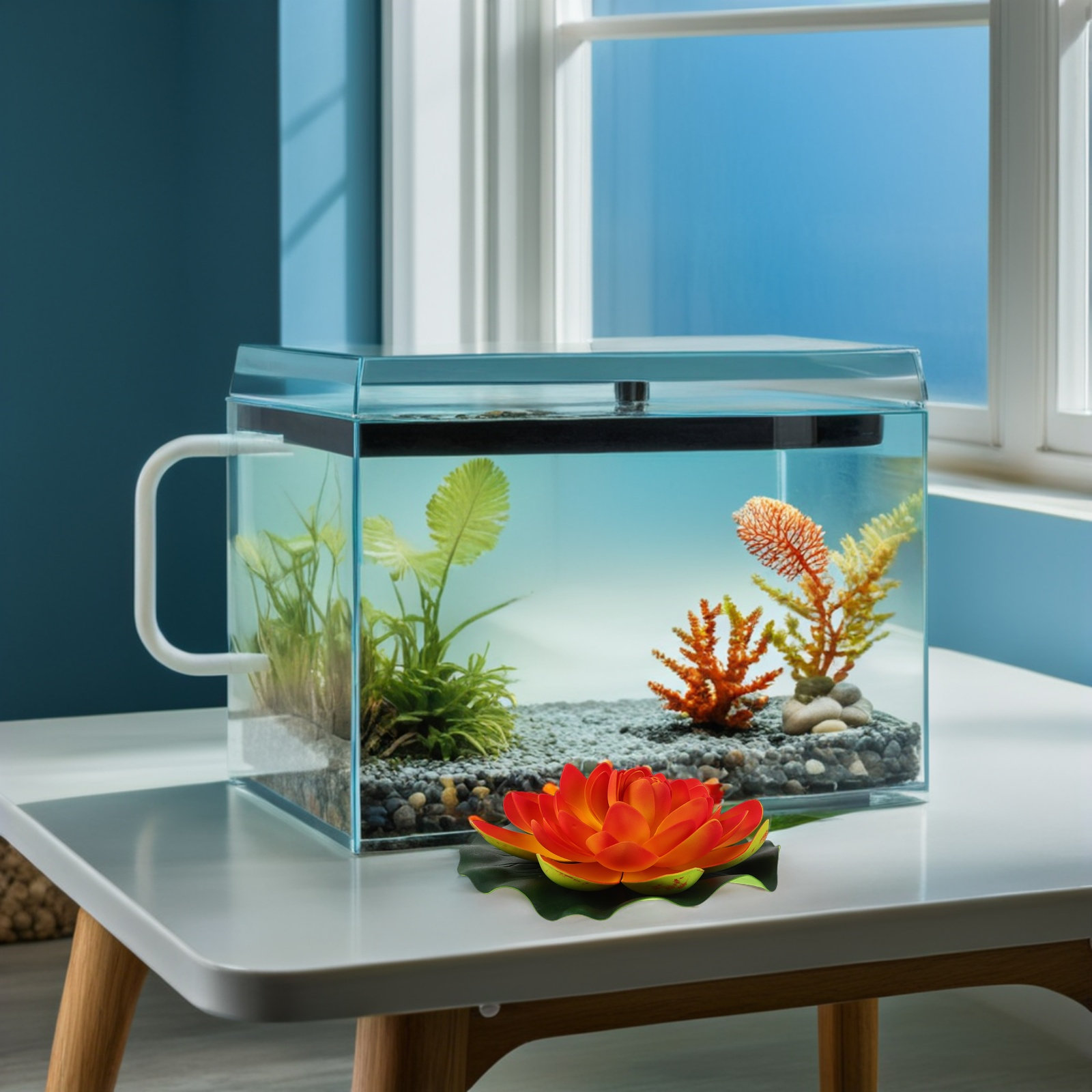 3Pcs Artificial Floating Lotus - огляд і ціна Aquarium Fish Low Maintenance