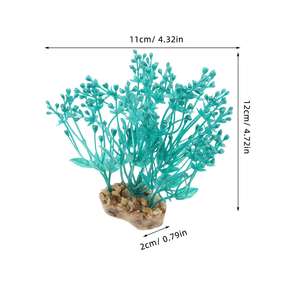 2Pcs Simulated Green Plastic A - огляд і ціна Aquarium Fish Low Maintenance