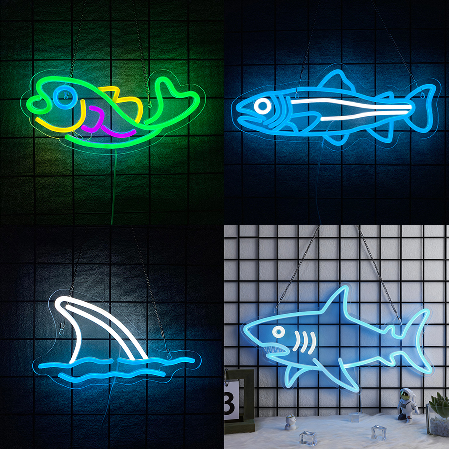 Fish Series Neon Sign For Wall - огляд і ціна Aquarium Fish Restaurant