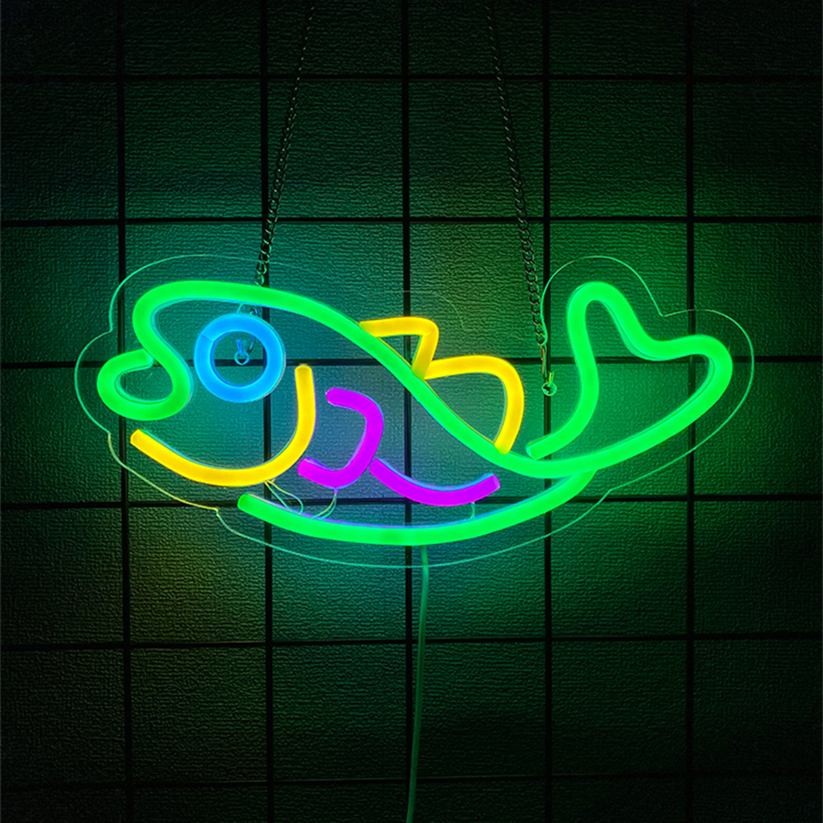 Fish Series Neon Sign For Wall - огляд і ціна Aquarium Fish Restaurant