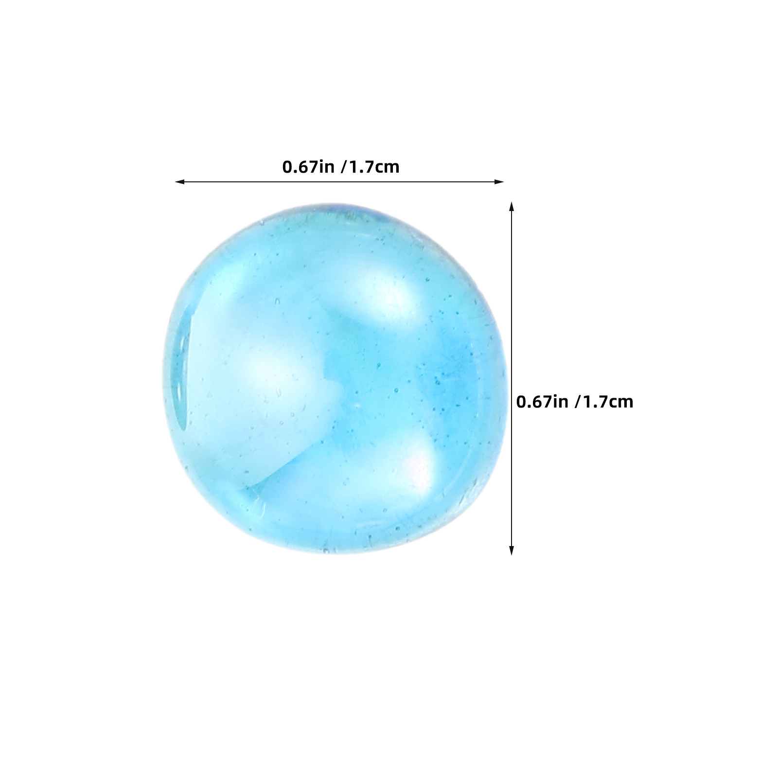 1 Bag Glass Flat Marbles Clear - огляд і ціна Aquarium Fish In