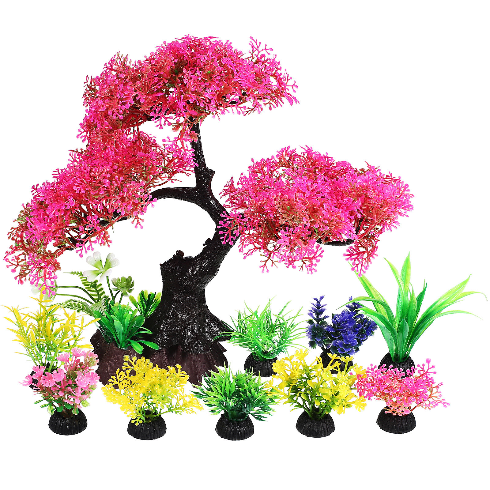 10Pcs Realistic Aquarium Plant - огляд і ціна Aquarium Fish Low Maintenance