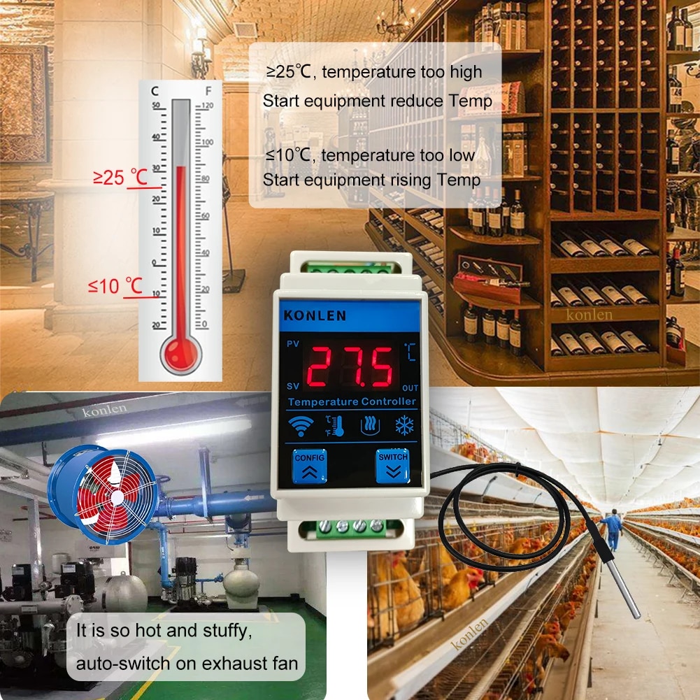 Tuya WIFI Temperature Sensor T - огляд і ціна Aquarium Thermometer