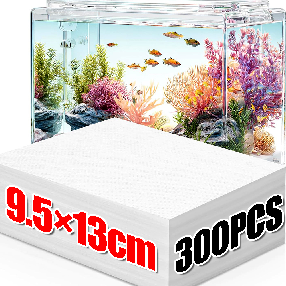 50/300pcs Aquarium Filter Shee - огляд і ціна Aquarium Fish Yellow