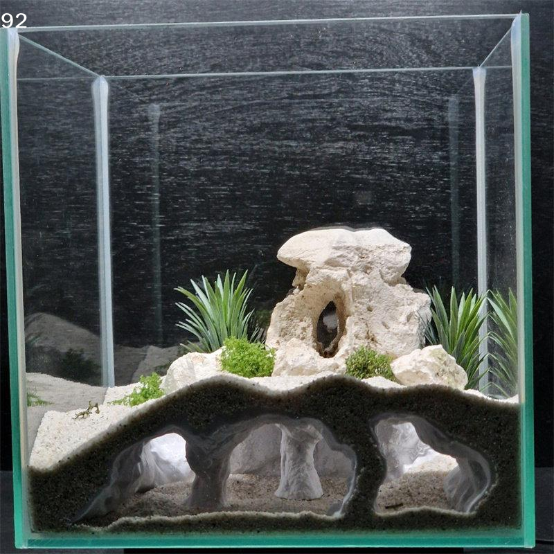 3D Printed Natural Curve Cave: - огляд і ціна Aquarium Fish Hideout